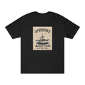 Offshore Addiction vintage boat fishing T-shirt by Printify featuring nautical boat graphic on soft cotton fabric.