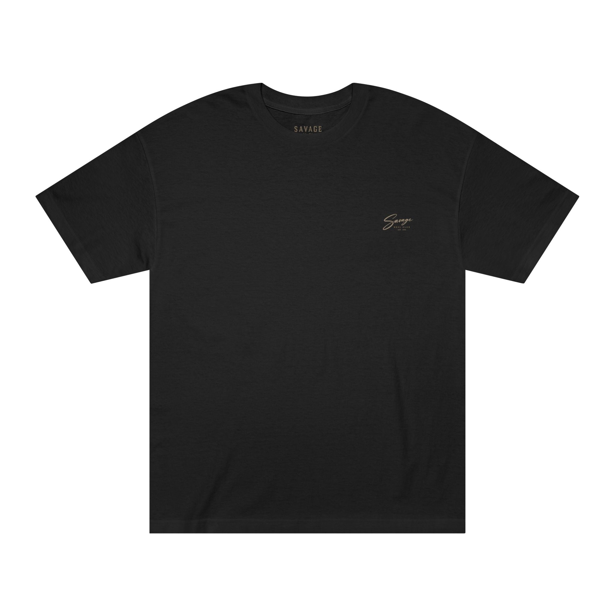 Men's fishing T-shirt with "Hooked on the Good Life" print, casual cotton tee by Printify, featuring a fishing-themed design.