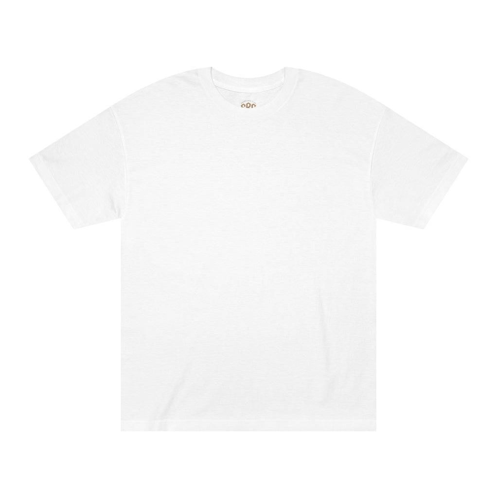 Gray fishing warning graphic T-shirt from Printify with "Warning: May Talk About Fishing At Any Time" design