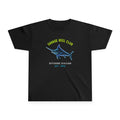 Kids youth tee shirt with "Savage Reel Club" marlin fishing graphic by Printify, featuring colorful marine fishing illustration.