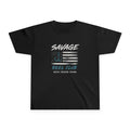 Kids' Savage Reel Club fishing flag graphic tee shirt by Printify, featuring a colorful fishing-themed design on a comfortable youth t-shirt.
