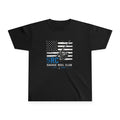 Kids' Savage Reel Club youth fishing shirt with American flag design, made by Printify, featuring a colorful fishing rod graphic.