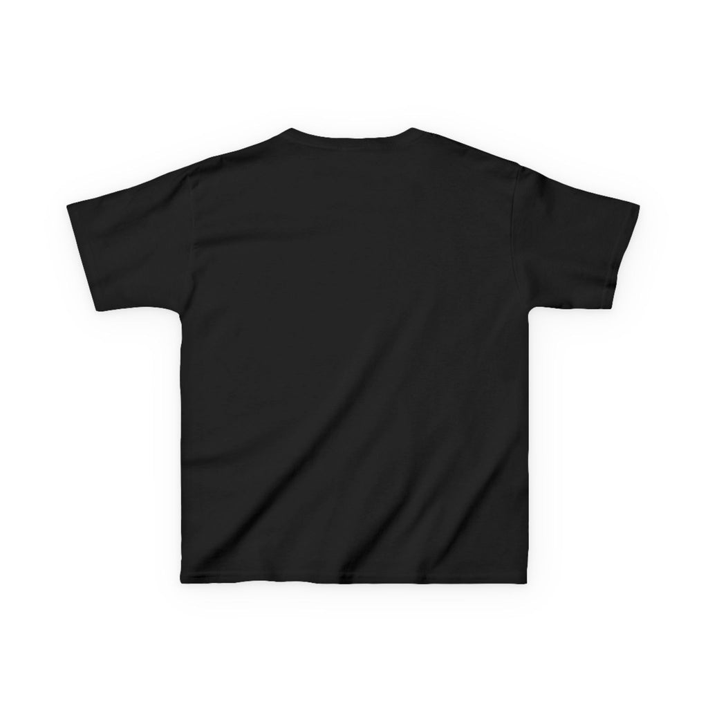 Kids' T-shirt with a "Savage Reel Club" fishing graphic, colorful kids' clothes by Printify featuring fun outdoor fishing design.