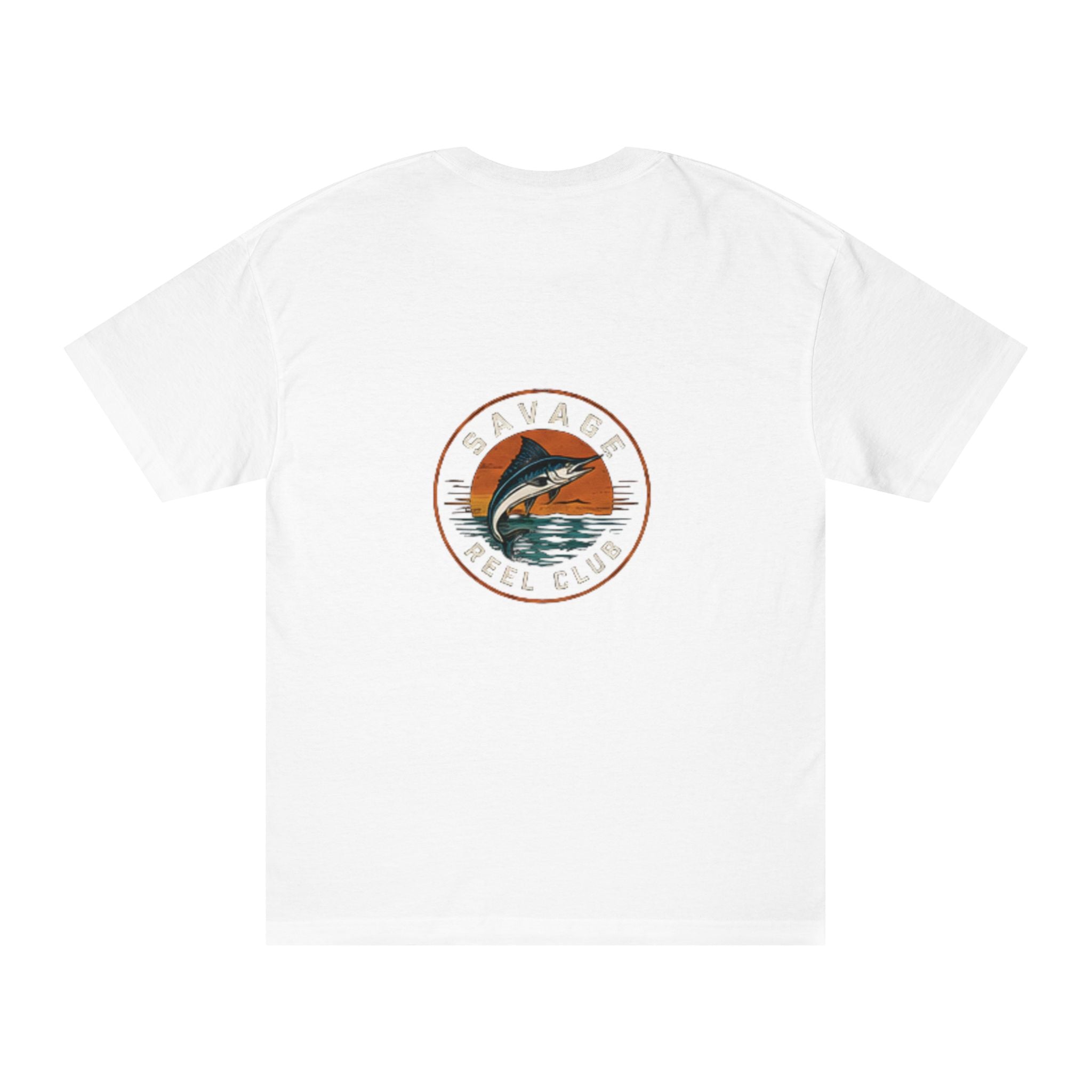Fishing Club Tee — "Seaside Reel Club" Marlin Graphic Shirt