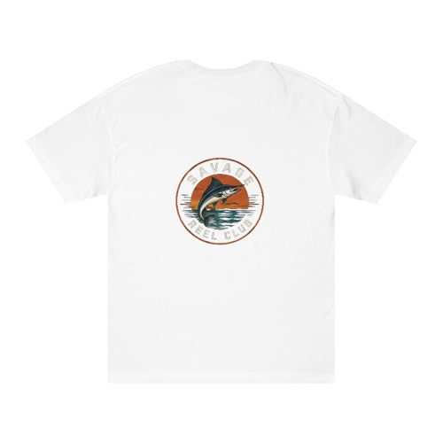 Fishing Club Tee — "Seaside Reel Club" Marlin Graphic Shirt