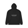 Printify Savage Reel Club hoodie showcasing a minimal fishing design on a comfortable pullover hoodie.