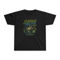Kids' youth fishing T-shirt featuring "Savage Reel Club" bass graphic, made by Printify, casual kids' fishing apparel.
