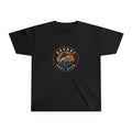 Kids' Savage Reel Club Youth T-Shirt featuring a retro fishing marlin design, made by Printify, in vibrant colors.