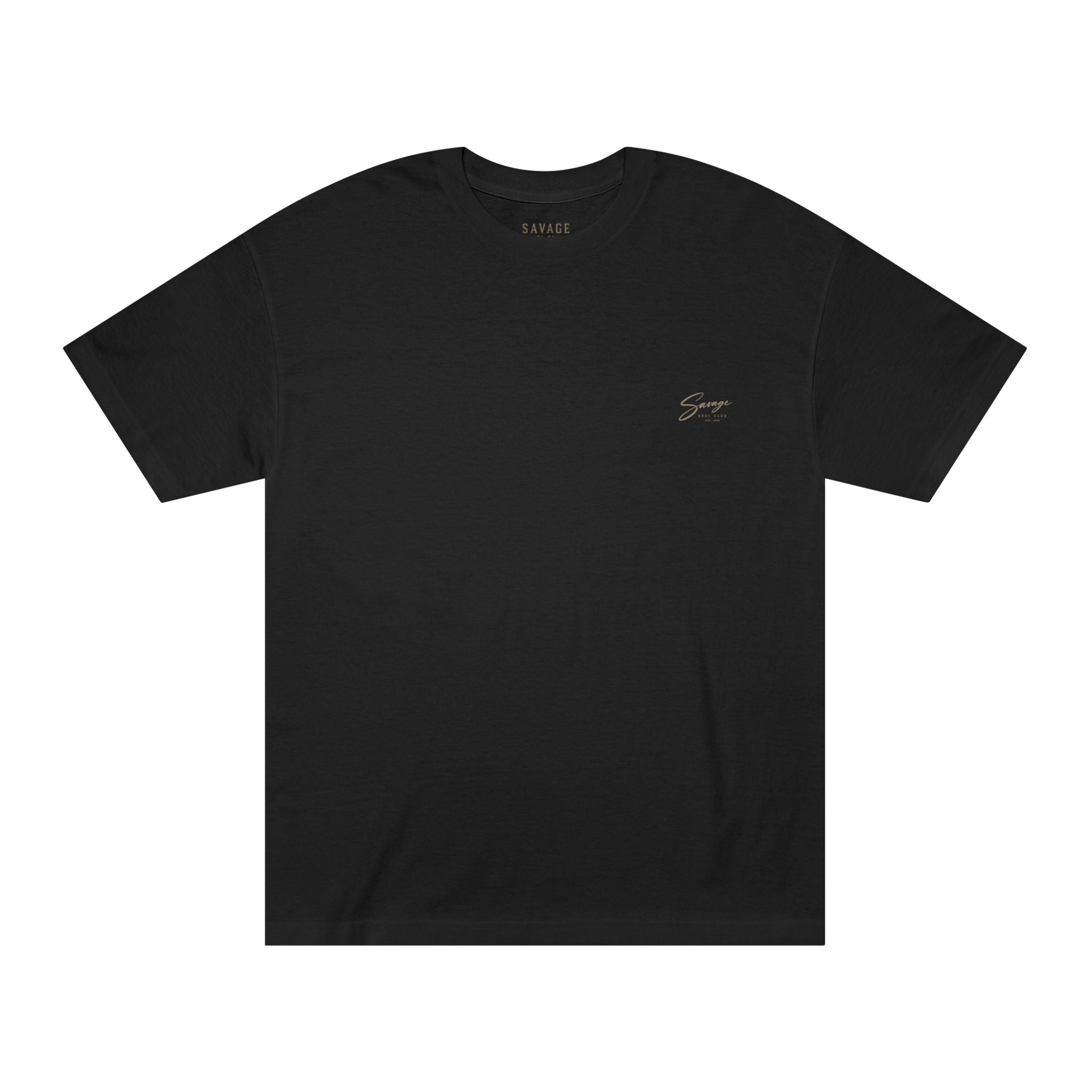 Offshore Addiction Vintage Boat fishing T-shirt by Printify featuring a classic boat design on a casual men's tee.